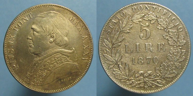 Vatican-1870-R-5-Lire